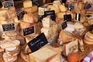 French cheese at Provence market