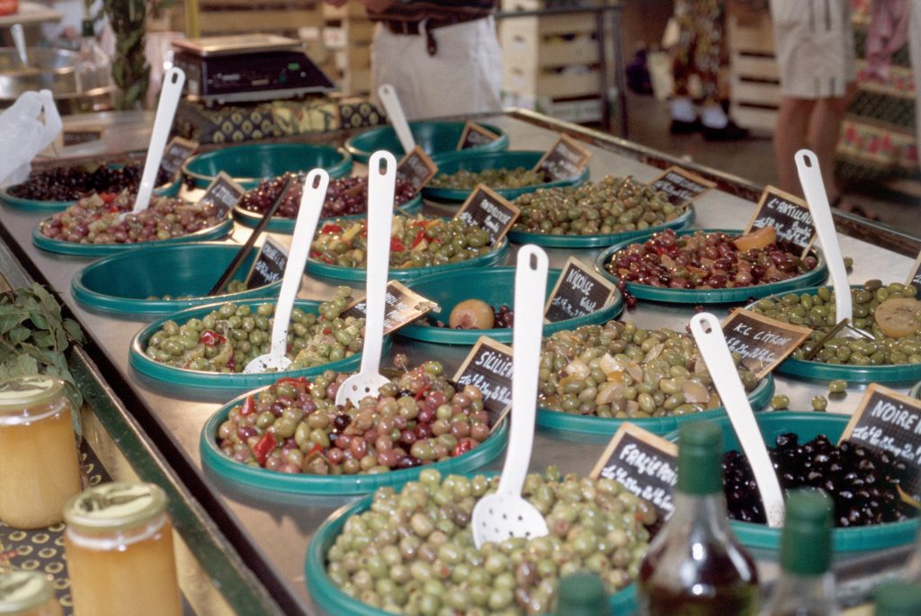 Olive stall, Place des Pecheurs, Aix-en-Provence