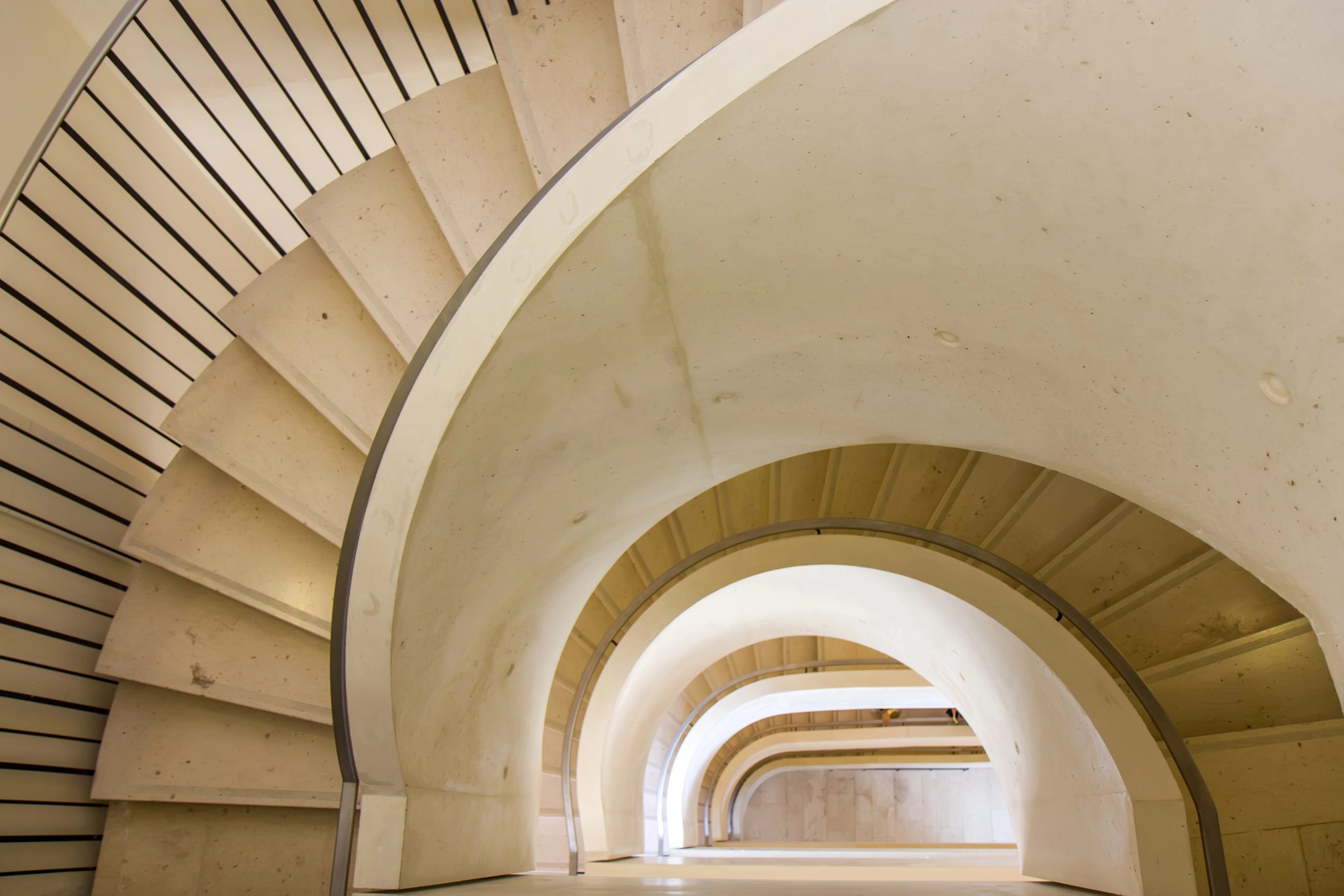Staircase in Louvre museum, Paris