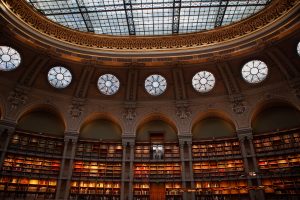 Inside the Grande Bibliotheque de France in Paris