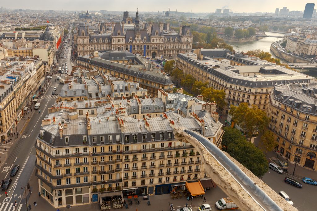 Paris. Aerial View Of The City.