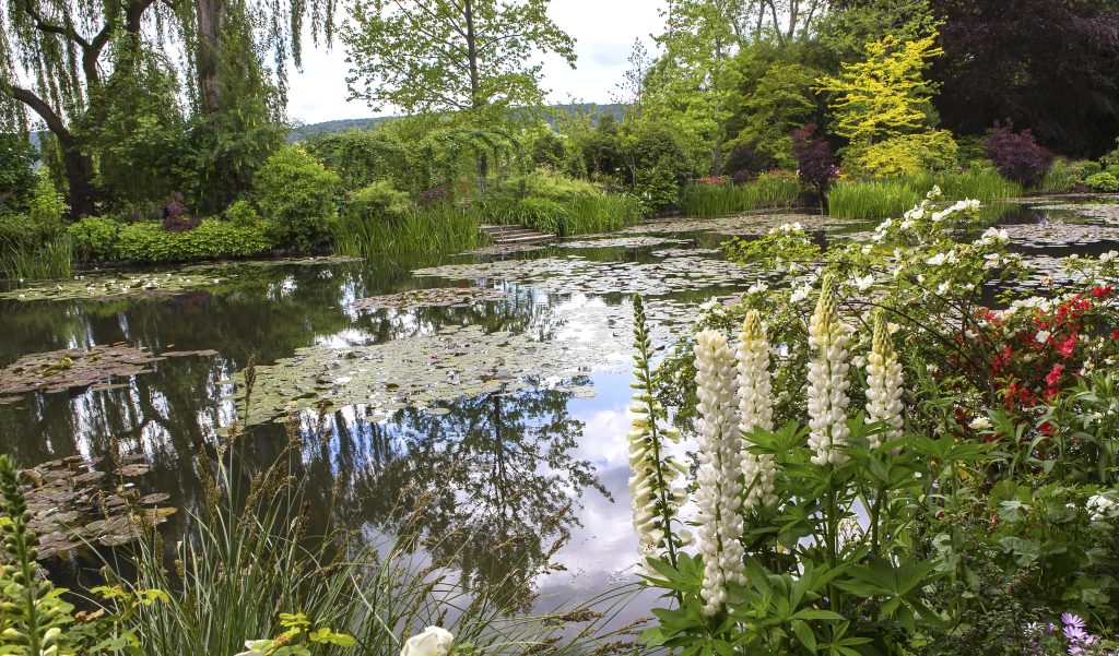 GIVERNY, FRANCE : impressionists gardens and ponds of Claude Monet in Giverny, Normandy, France
