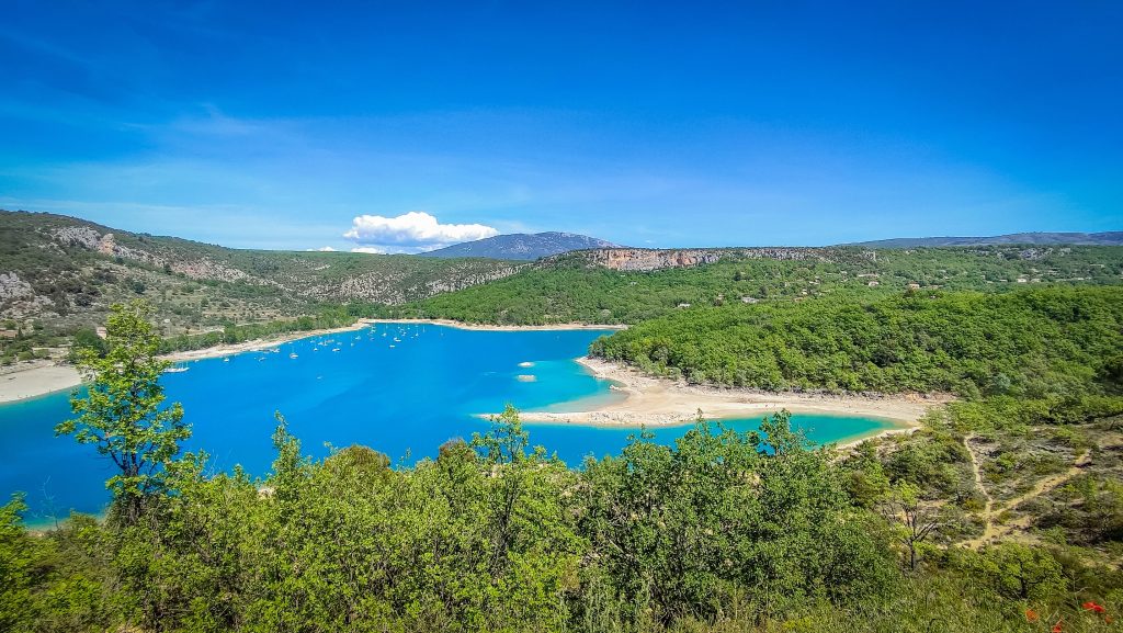View of Lake Sainte-Croix (France)