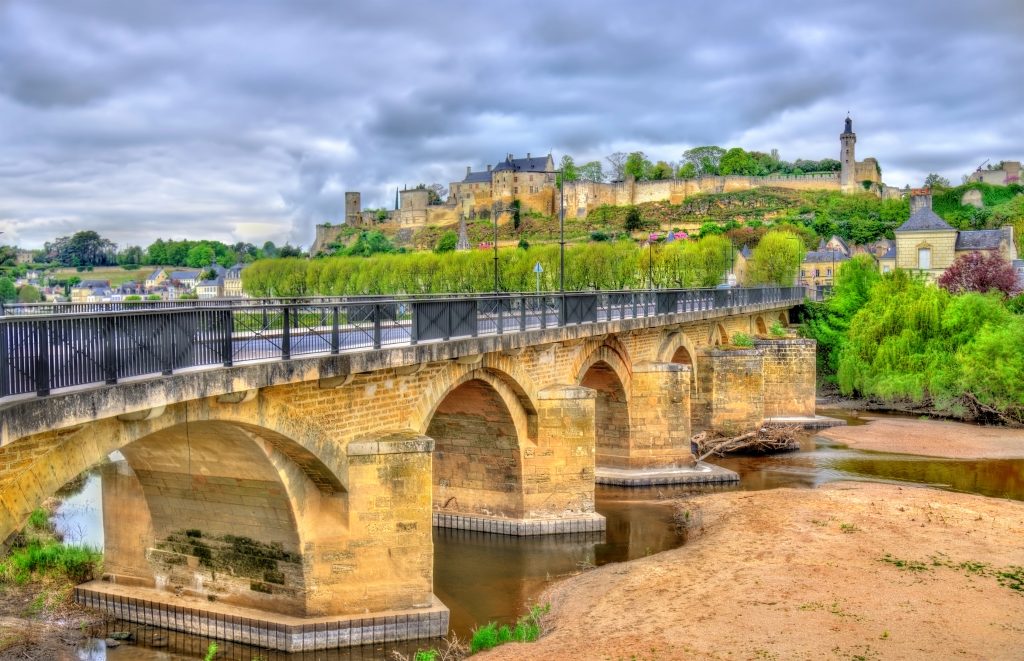 Pont de Chinon, a bridge across the Vienne in Chinon, France