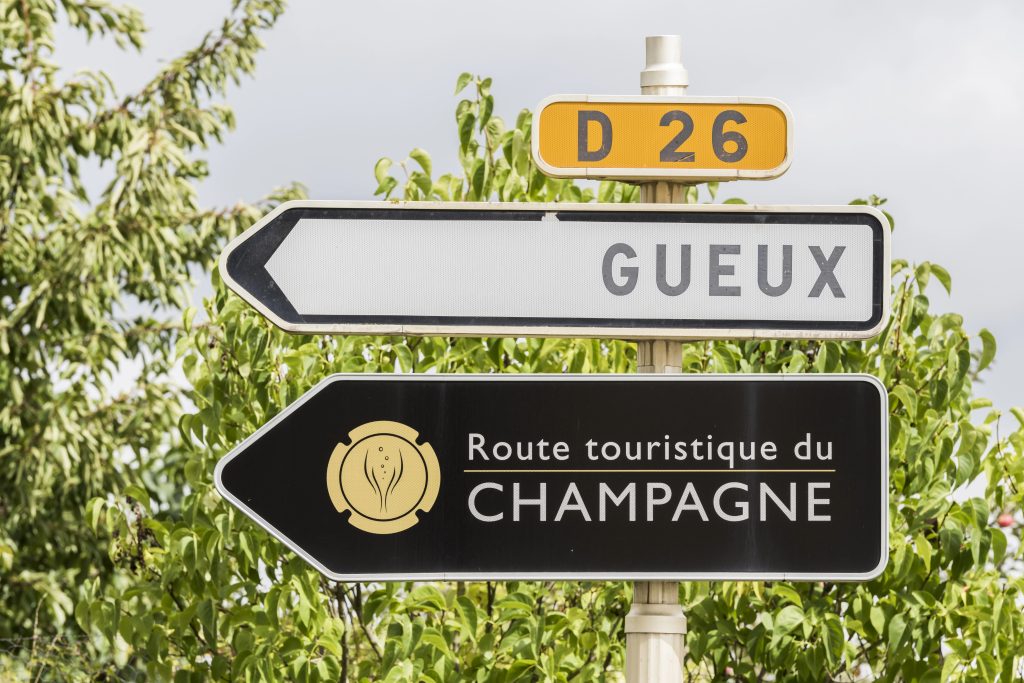 Sign Champagne Route
