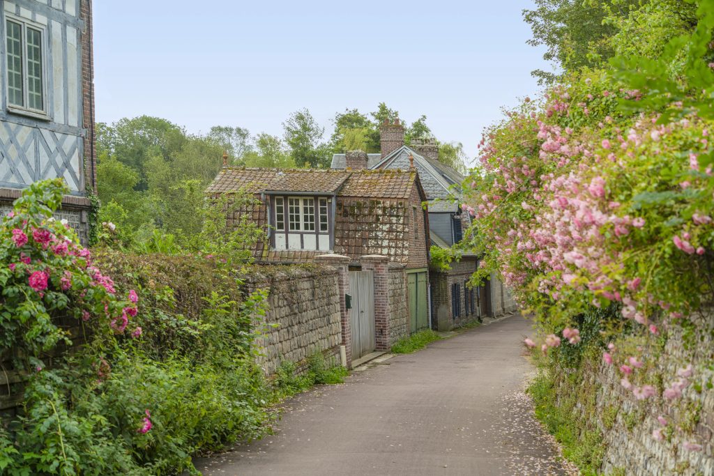 Scenery around Veules-les-Roses, a commune in the Seine-Maritime department in the Normandy region in northern France