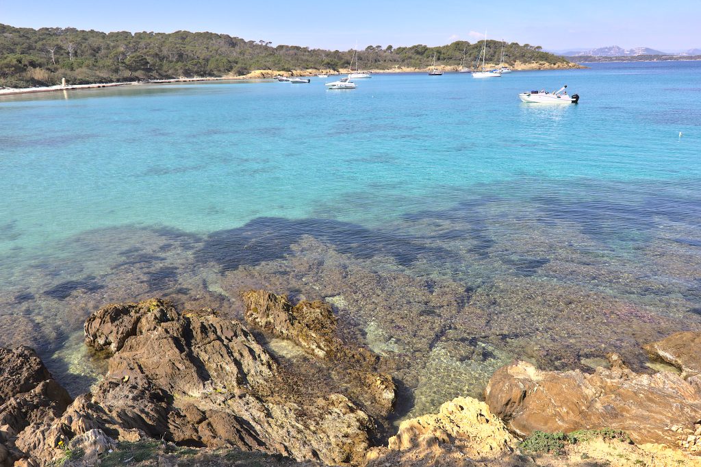 Beach in Porquerolles, French Riviera