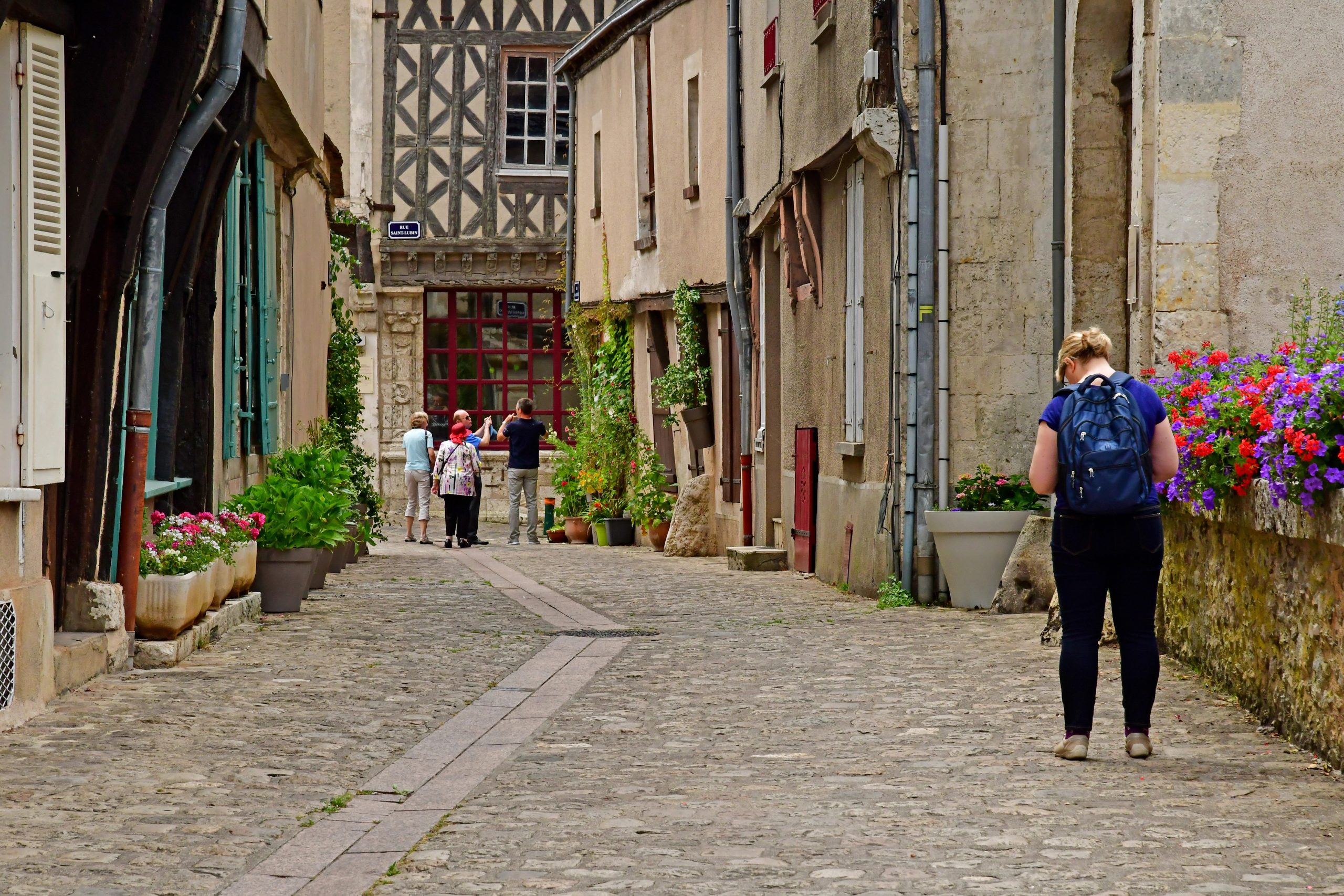 Chateaudun; France - june 30 2019: the old city centre